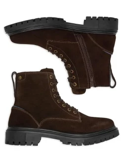 Leren winterboots bruin