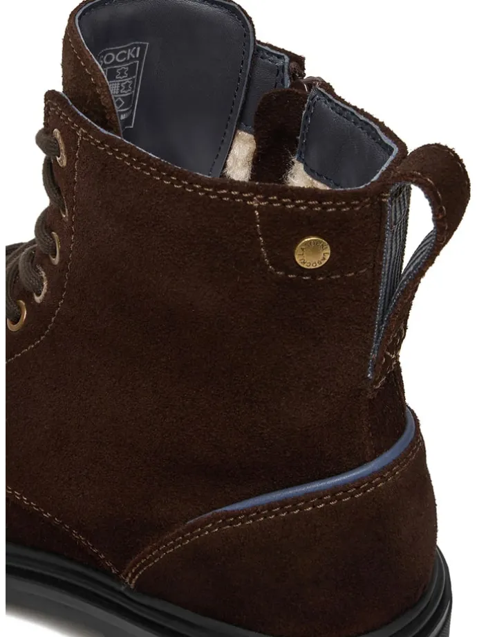 Leren winterboots bruin