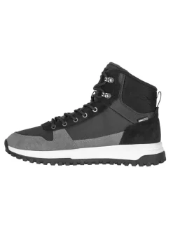 Leren winterboots "Eldfjall" grijs/zwart