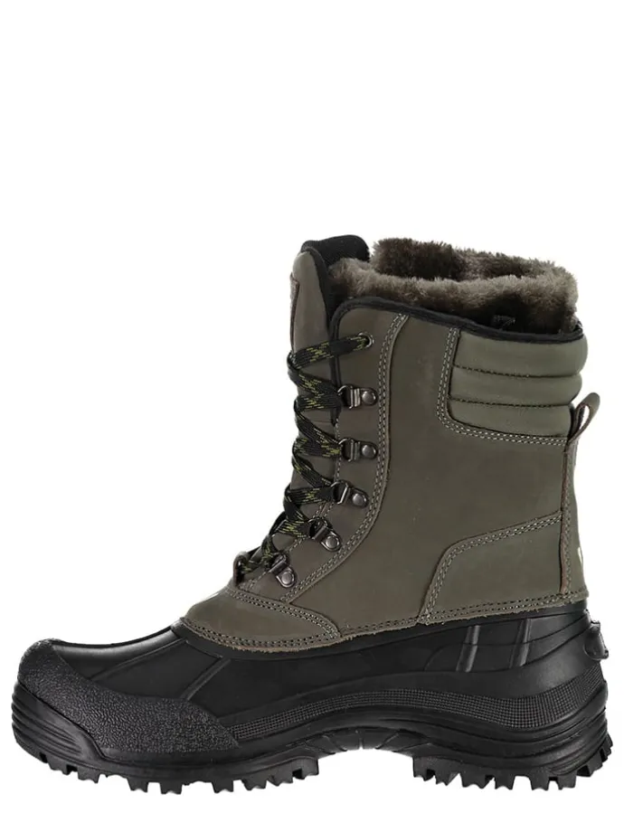 Leren winterboots "Kinos" grijs