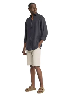 Linnen blouse antraciet