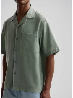 Linnen blouse groen