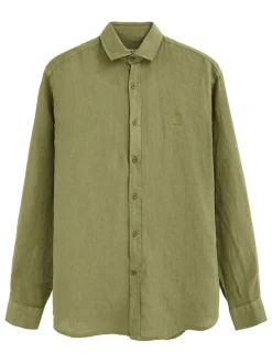 Linnen blouse kaki