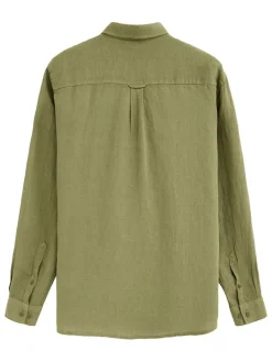 Linnen blouse kaki