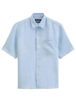 Linnen blouse lichtblauw