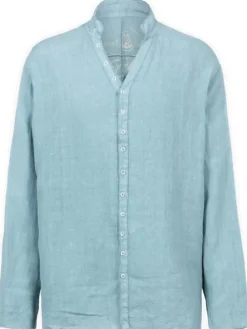 Linnen blouse "Vincent" lichtblauw
