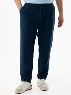 Linnen broek donkerblauw