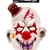 Masker "KILLER CLOWN" wit/rood