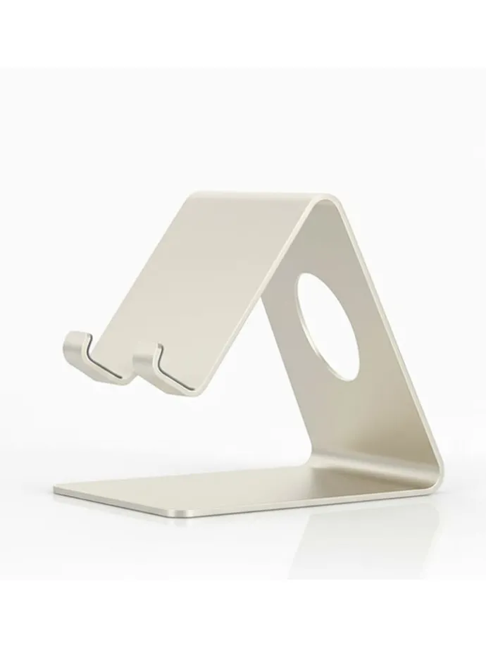 Mobiele telefoonhouder crème - (B)6 x (H)12 x (D)10 cm