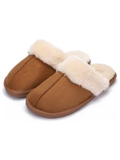 Pantoffels lichtbruin