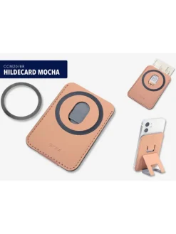 Pasetui "MagSafe" lichtbruin - (B)6,5 x (H)9,5 x (D)5 cm