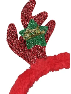Pluchen oorbeschermers rood/groen
