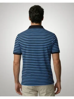 Poloshirt blauw/zwart