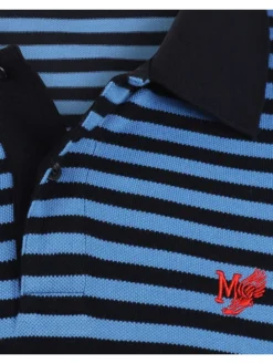 Poloshirt blauw/zwart