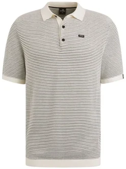 Poloshirt crème/zwart
