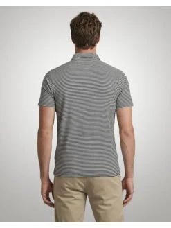 Poloshirt donkerblauw/wit