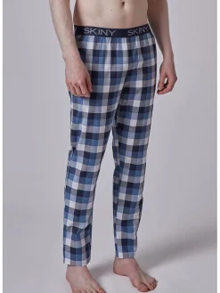 Pyjamabroek blauw/wit