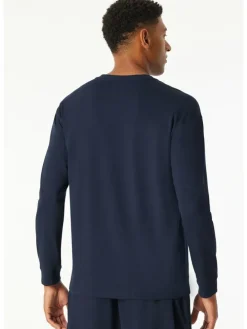 Pyjamatop donkerblauw