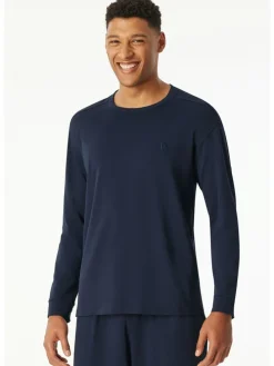 Pyjamatop donkerblauw