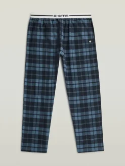 Pyjama wit/donkerblauw