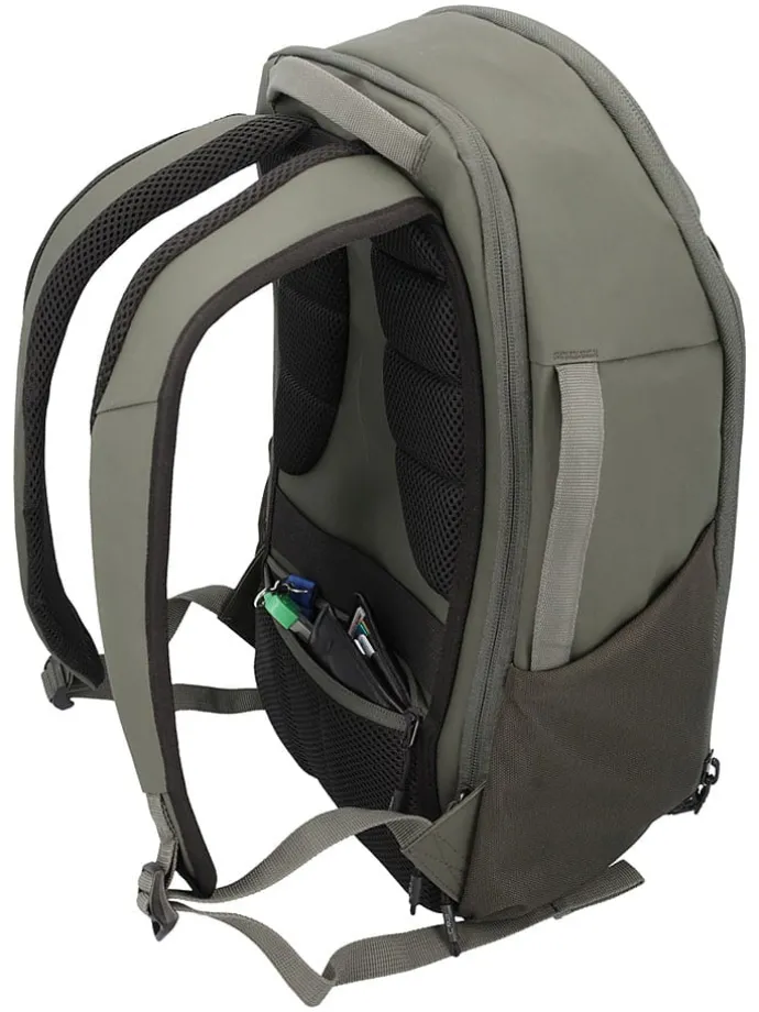 Rugzak "Aeryn" donkergroen - (B)25 x (H)40 x (D)14 cm