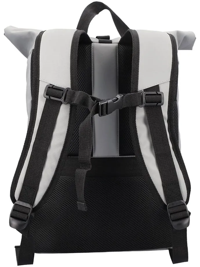 Rugzak "Keno" lichtgrijs - (B)30 x (H)40 x (D)16 cm