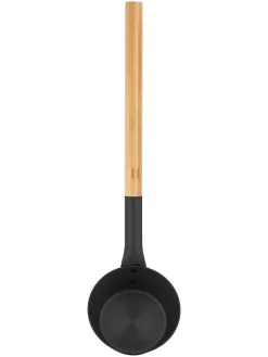 Saunalepel beige/zwart - (L)43 cm