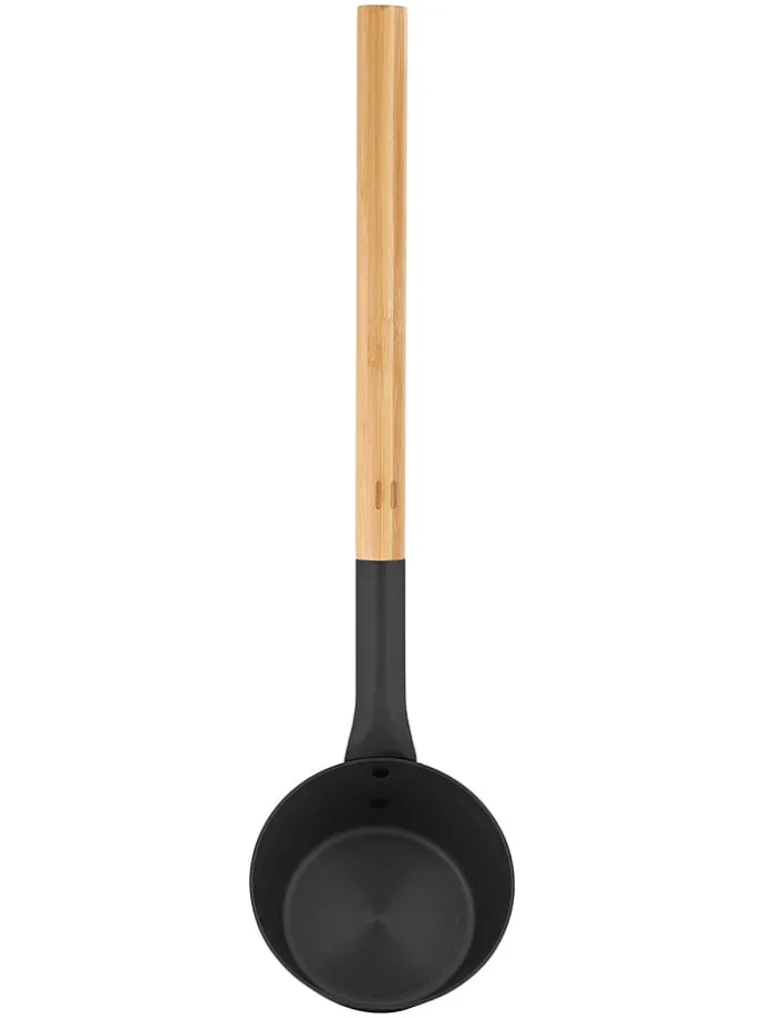 Saunalepel beige/zwart - (L)43 cm