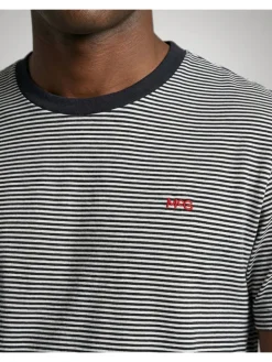 Shirt donkerblauw/wit