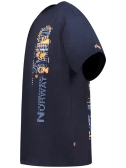 Shirt "Jexplor" donkerblauw