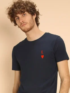 Shirt "King" donkerblauw