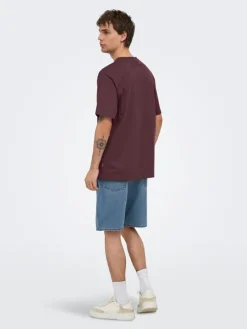Shirt "Onsfred" bordeaux