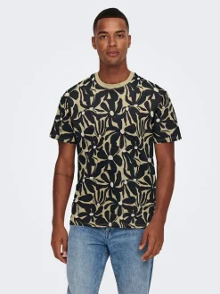 Shirt "Onsperry" zwart/beige