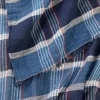 Sjaal blauw/rood
