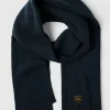 Sjaal donkerblauw - (L)175 x (B)30 cm