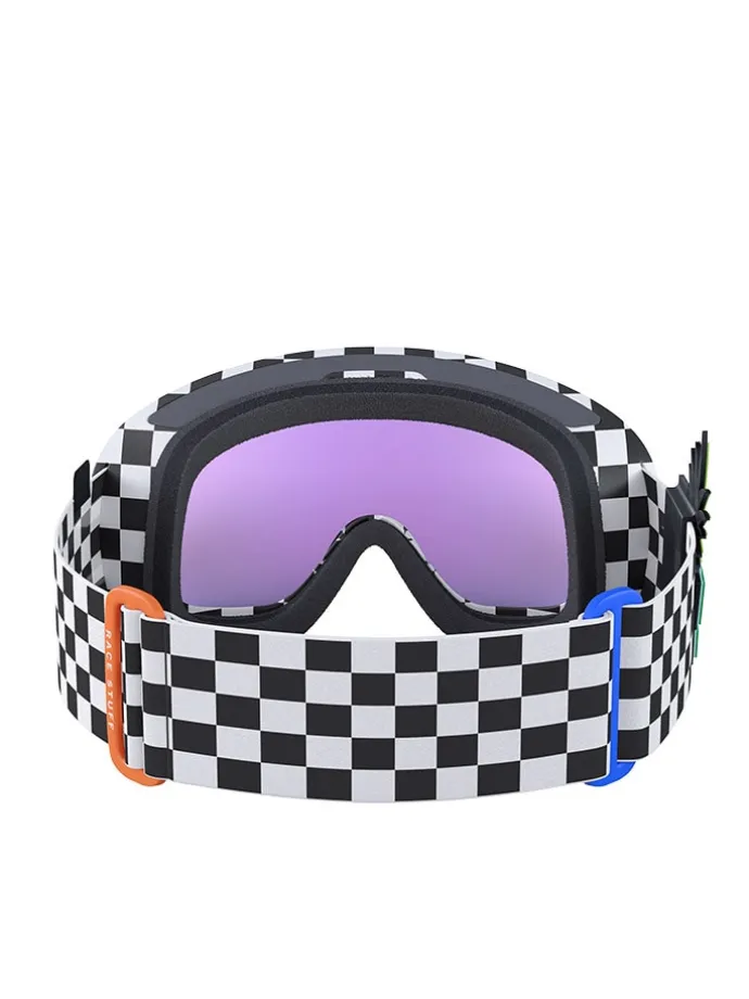 Ski-/snowboardbril "Fovea RS" zwart/wit/blauw