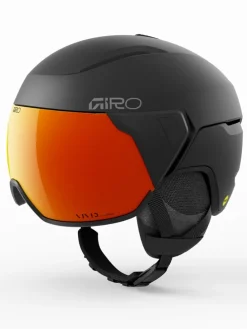 Ski-/snowboardhelm "Orbit Spherical" zwart/oranje