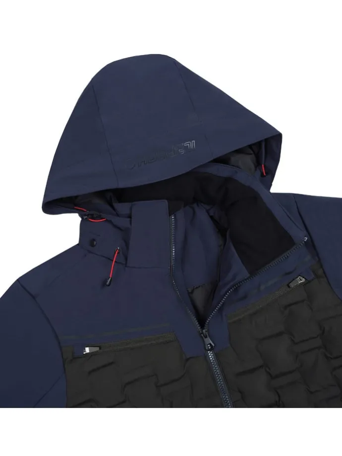 Ski-/Snowboardjas "Emmet" zwart/donkerblauw