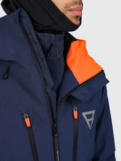 Ski-/Snowboardjas "Kendron" donkerblauw/zwart