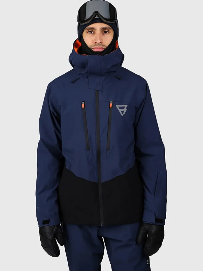 Ski-/Snowboardjas "Kendron" donkerblauw/zwart