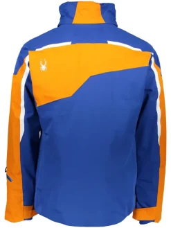 Ski-/Snowboardjas "Leader" oranje/blauw