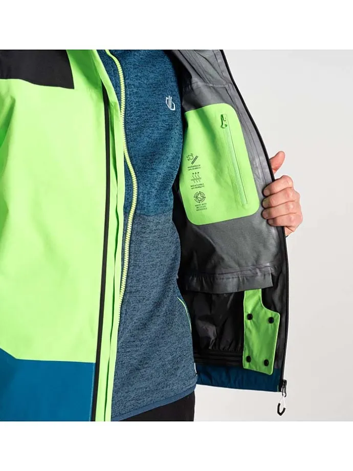 Ski-/snowboardjas "Roving II" groen/blauw