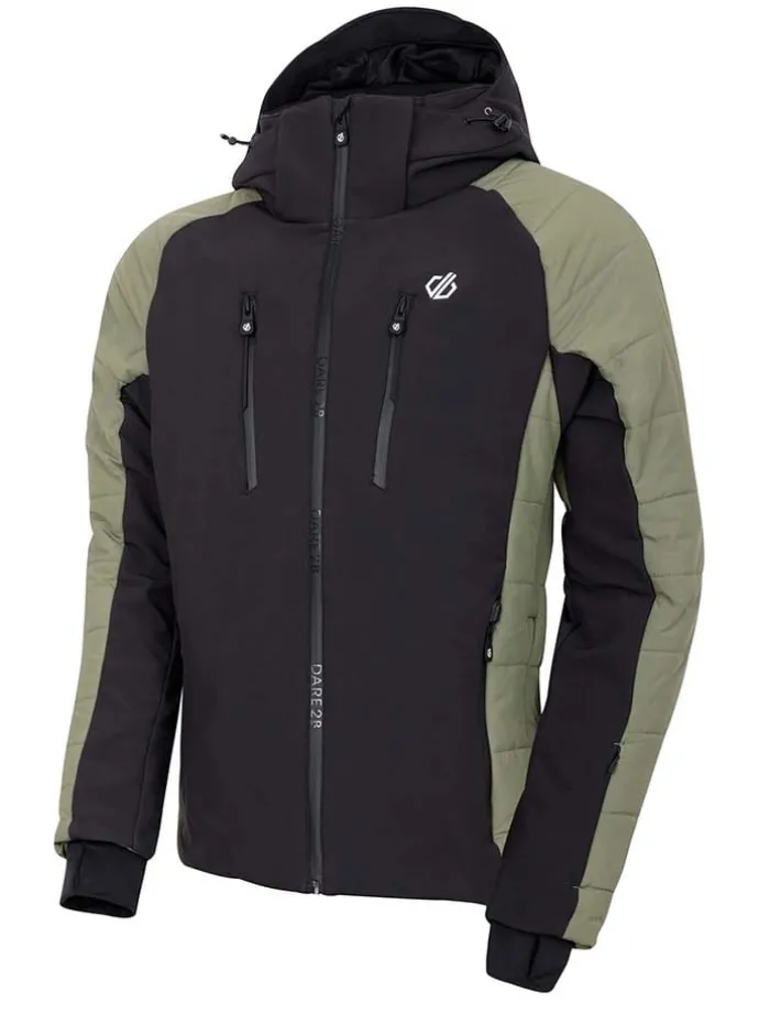 Ski-/snowboardjas "Speed" zwart/kaki