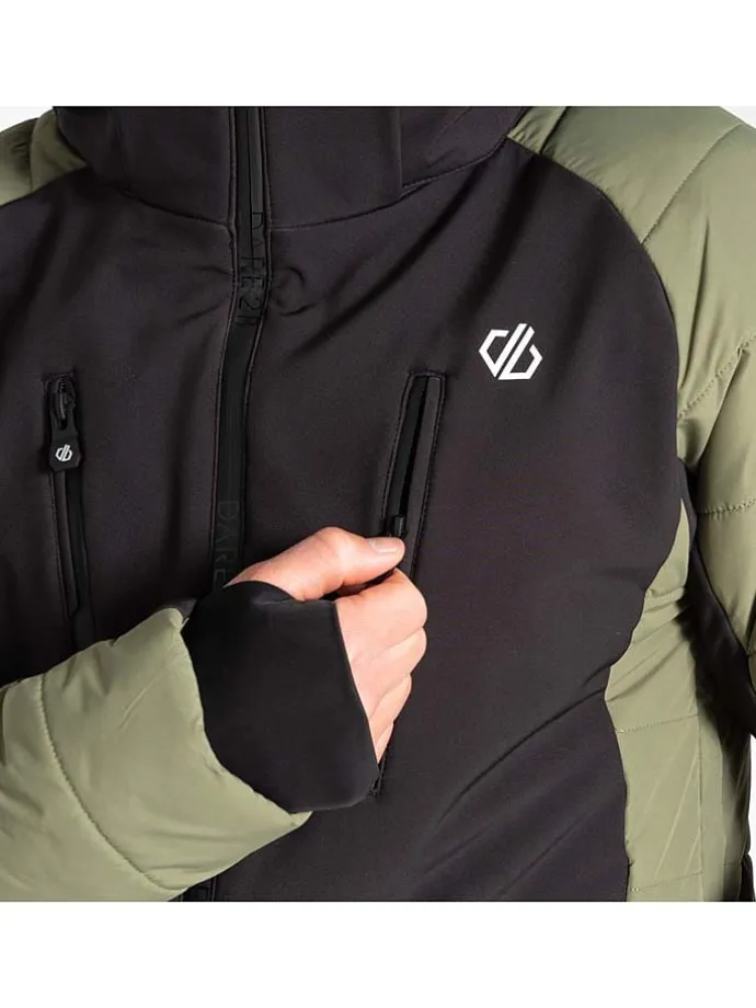 Ski-/snowboardjas "Speed" zwart/kaki
