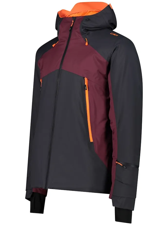 Ski-/snowboardjas zwart/rood