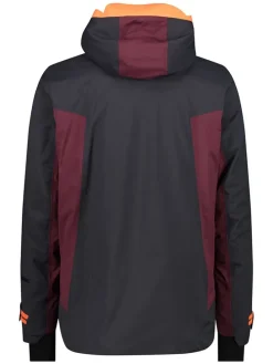 Ski-/snowboardjas zwart/rood