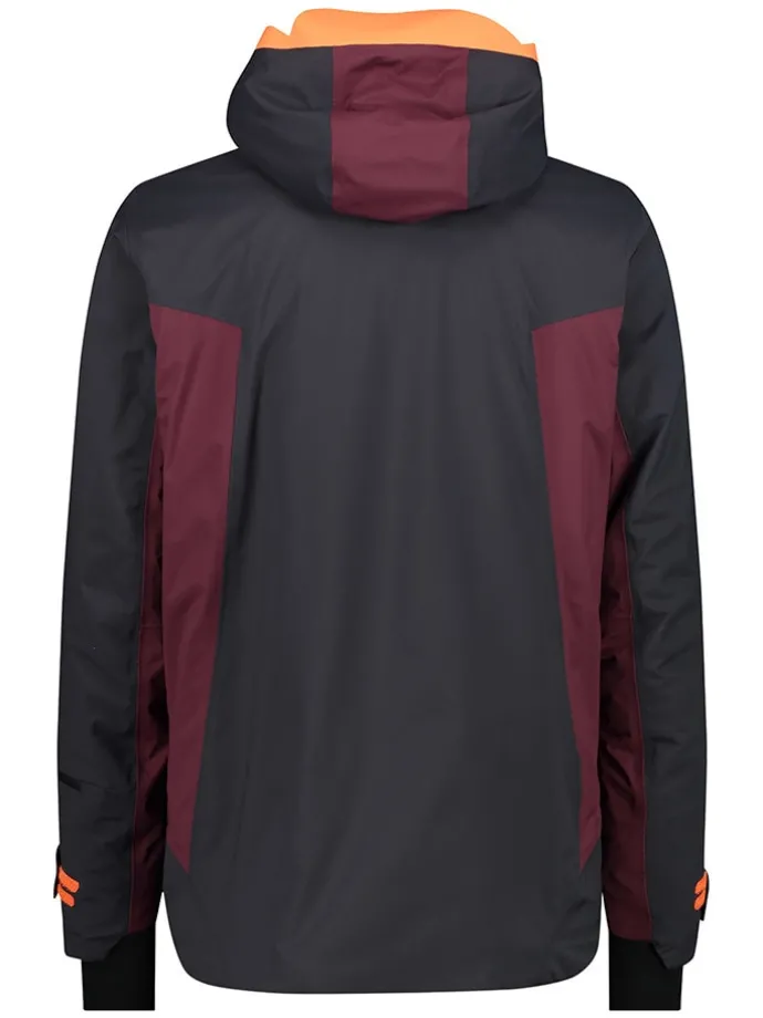 Ski-/snowboardjas zwart/rood