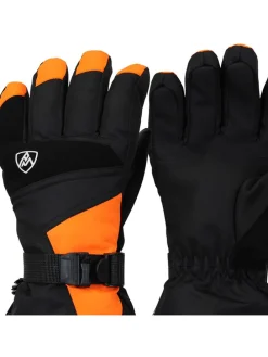 Ski-/snowboardvingerhandschoenen "Mister" zwart/oranje
