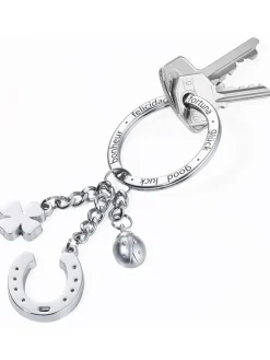 Sleutelhanger "Glücksbringer" zilverkleurig