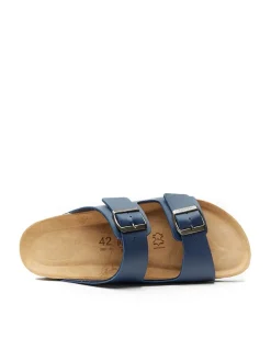 Slippers "Alberto" donkerblauw